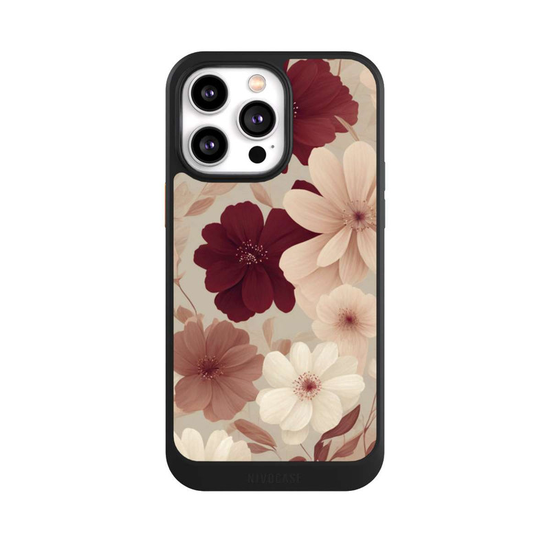 iPhone 14 Pro Max NIVOcore Romantic Flowers Beige with AI