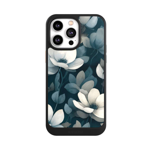 Apple iPhone 14 Pro Max NIVOcore Petrolfarbene Negativblumen mit KI