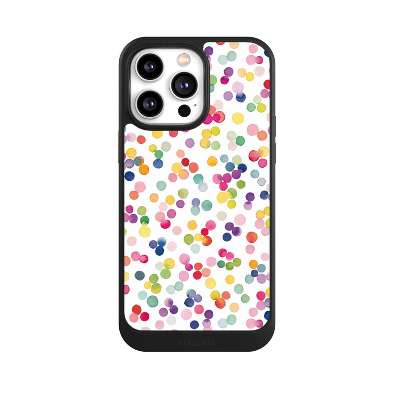 iPhone 14 Pro Max NIVOcore Watercolor Dots Colorful