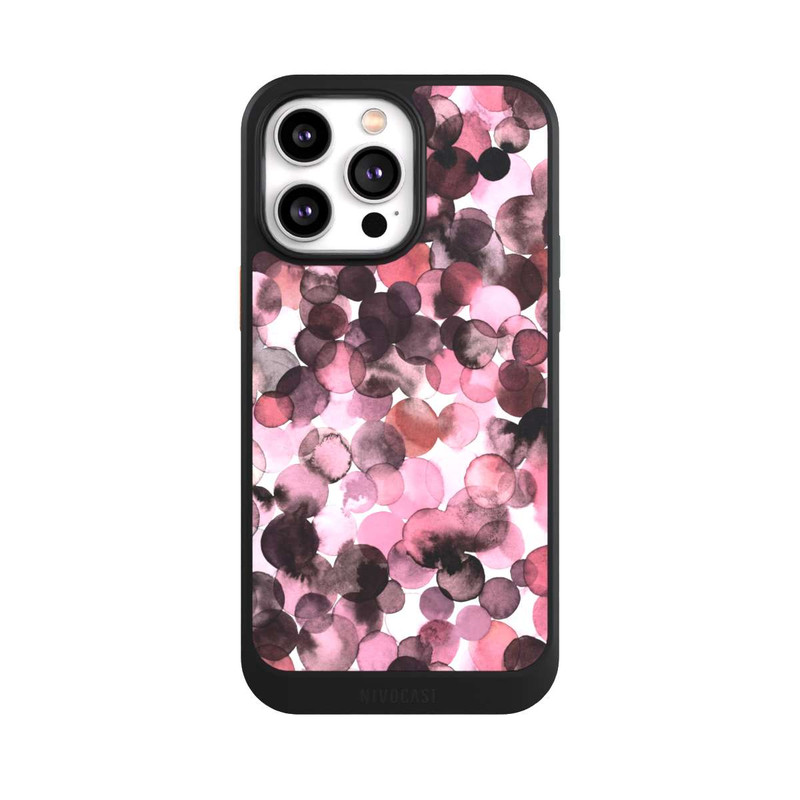 iPhone 14 Pro Max NIVOcore Purple Dots Watercolor