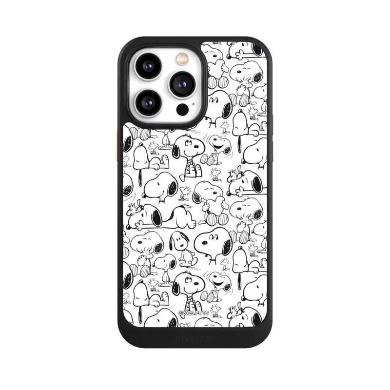 iPhone 14 Pro Max NIVOcore Classic Snoopy Pattern White