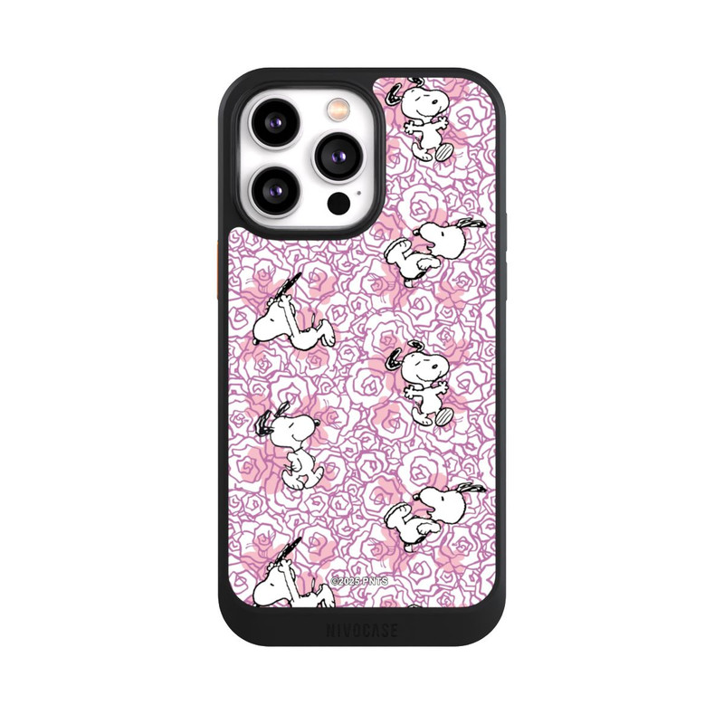 iPhone 14 Pro Max NIVOcore Peanuts Pink Roses Pattern