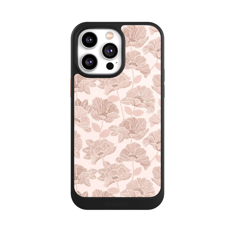 iPhone 14 Pro Max NIVOcore Brown Floral Block