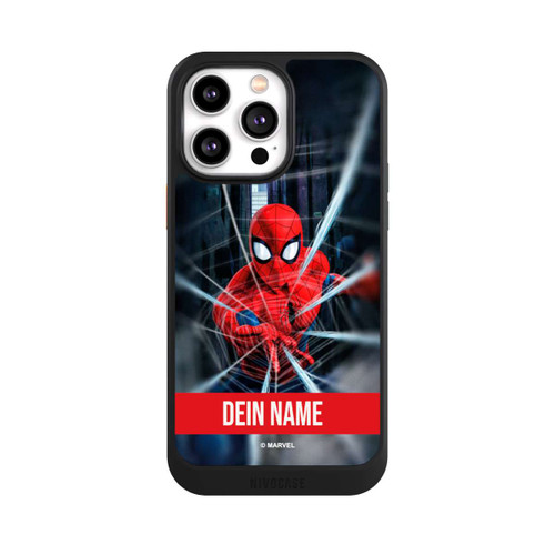 Apple iPhone 14 Pro Max NIVOcore Spiderman Webs in Action personnalisable
