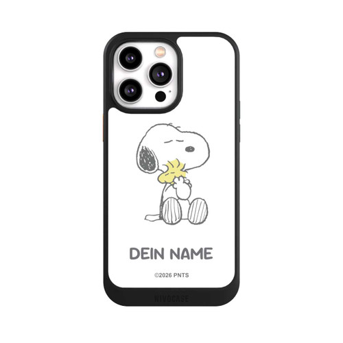 Apple iPhone 14 Pro Max NIVOcore Snoopy And Woodstock Cuddling Personalisierbar