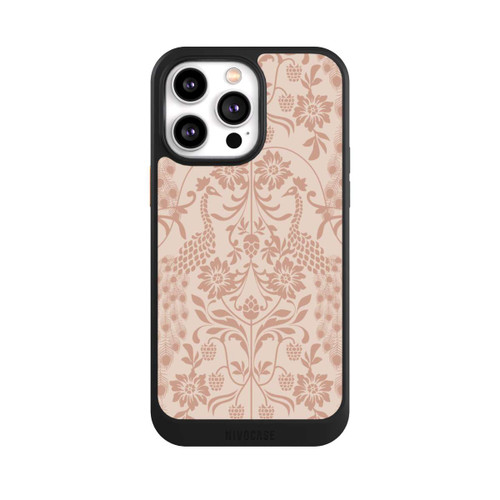 Apple iPhone 14 Pro Max NIVOcore Vintage Peacock Garden Arts and Crafts Floral
