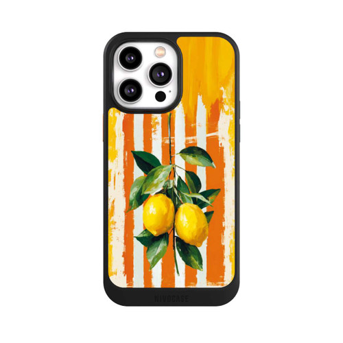 Apple iPhone 14 Pro Max NIVOcore Summer Lemons on Stripes with AI