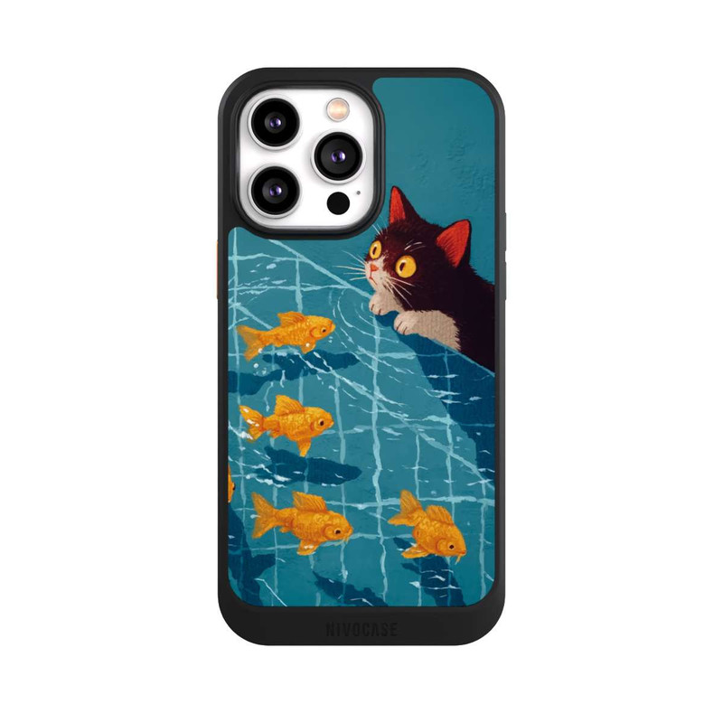 iPhone 14 Pro Max NIVOcore Cat in a Pool with AI