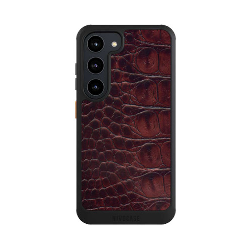 Samsung Galaxy S23 NIVOcore Cuir de Crocodile