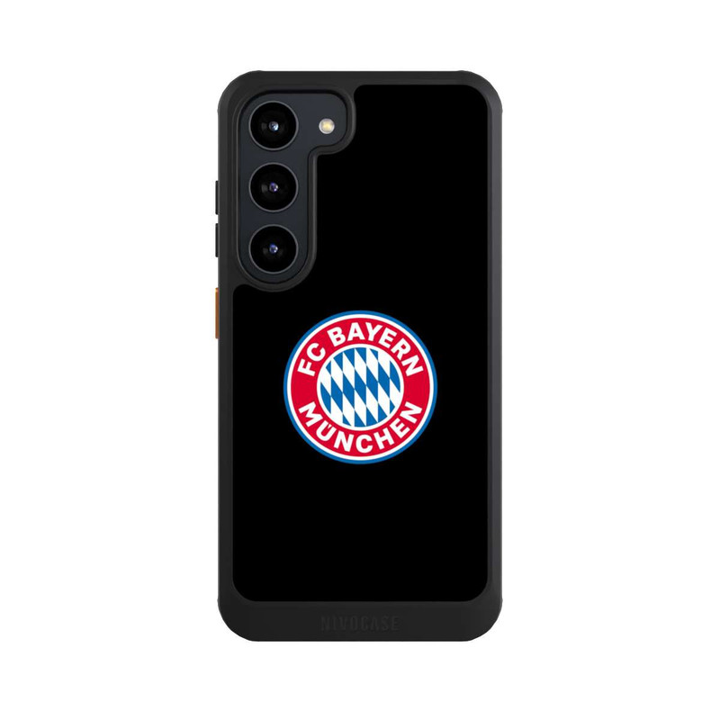 Galaxy S23 NIVOcore Logo FCB sur fond noir