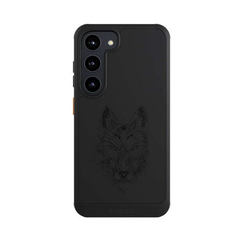 Samsung Galaxy S23 NIVOcore Wolf Mandala ohne Hintergrund