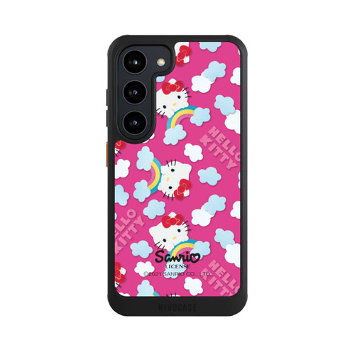 Samsung Galaxy S23 NIVOcore Hello Kitty Regenbogenmuster