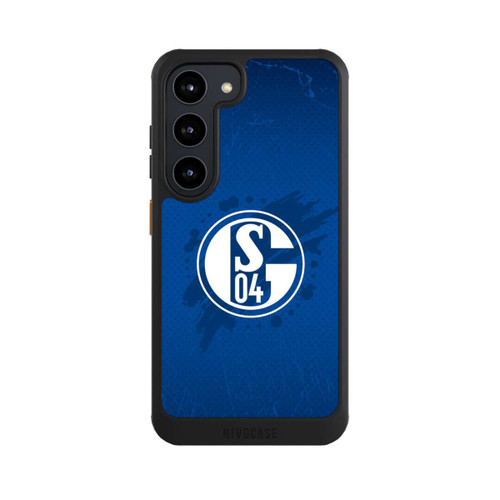 Samsung Galaxy S23 NIVOcore Schalke 04 Farbe Fleck Blau