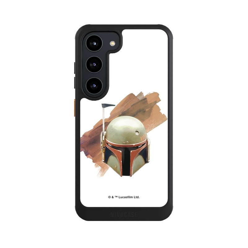 Galaxy S23 NIVOcore Casque Boba Fett Blanc
