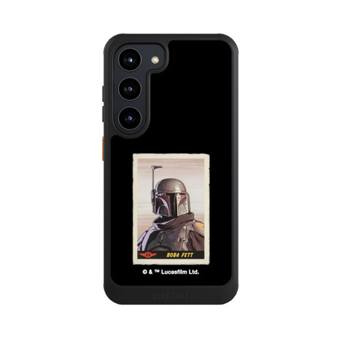Samsung Galaxy S23 NIVOcore Boba Fett Badges Schwarzer Hintergrund