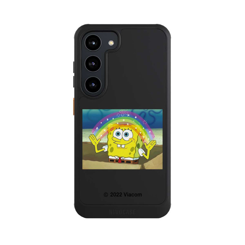 Galaxy S23 NIVOcore Spongebob - Rainbow Meme transparent
