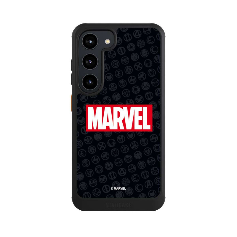 Galaxy S23 NIVOcore Marvel Logo Black Red 