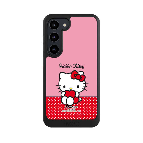 Samsung Galaxy S23 NIVOcore Hello Kitty sitzend mit Herz