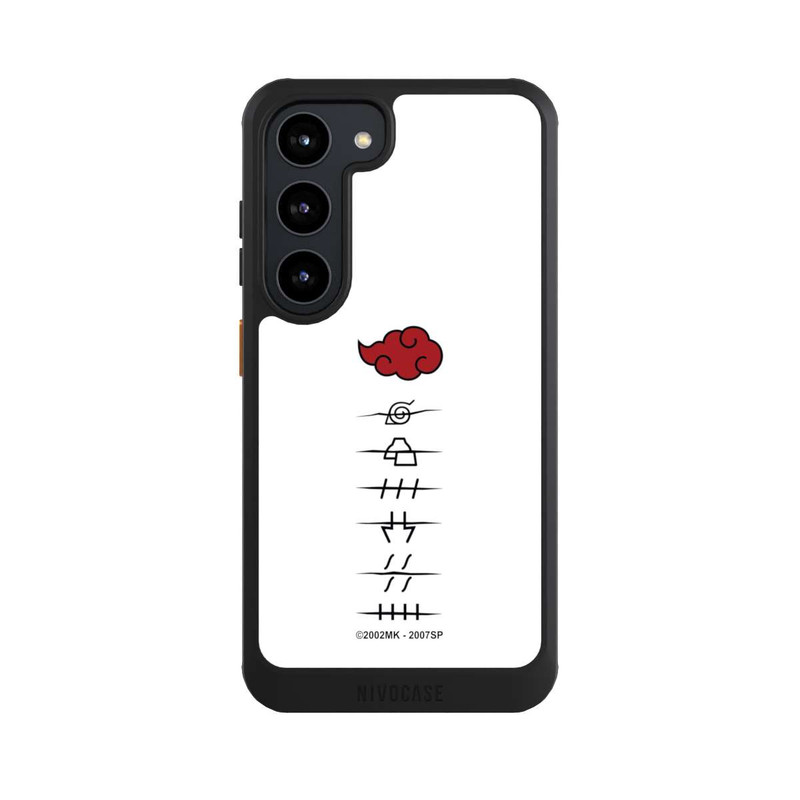 Galaxy S23 NIVOcore Akatsuki Mitgliedersymbole Weiß