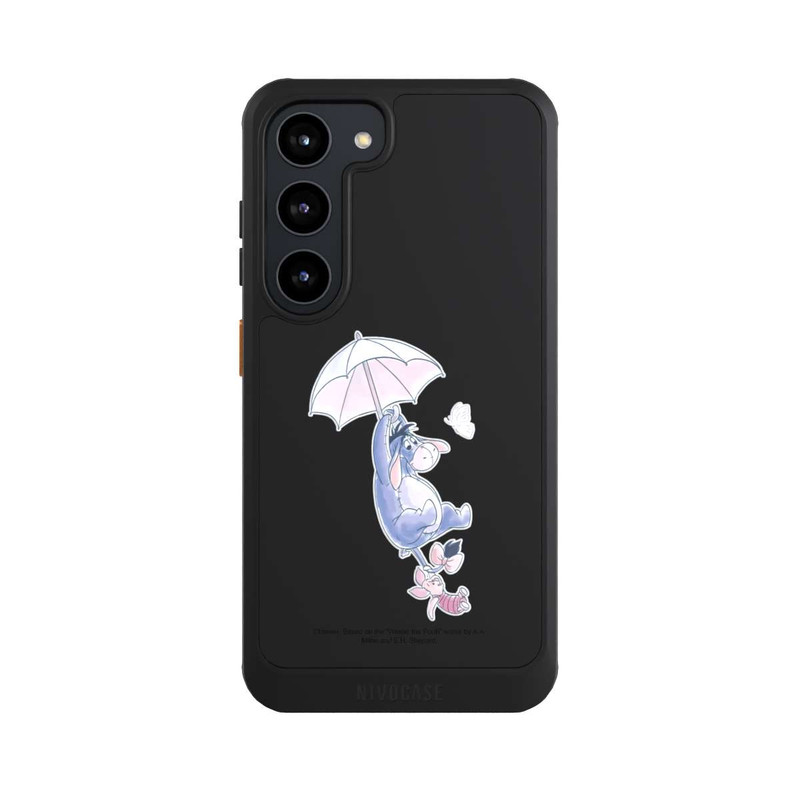 Galaxy S23 NIVOcore Winnie Pooh Eeyeore Find Happiness Transparent