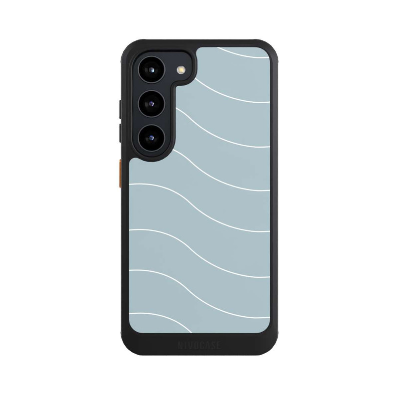 Galaxy S23 NIVOcore Trendy Lines White Green