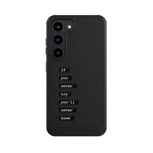 Samsung Galaxy S23 NIVOcore If You Try Black Transparent