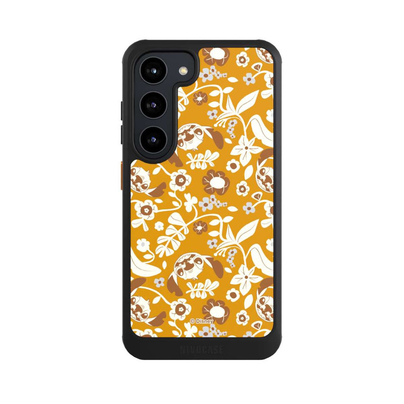 Galaxy S23 NIVOcore Stitch Floral Mustard Pattern