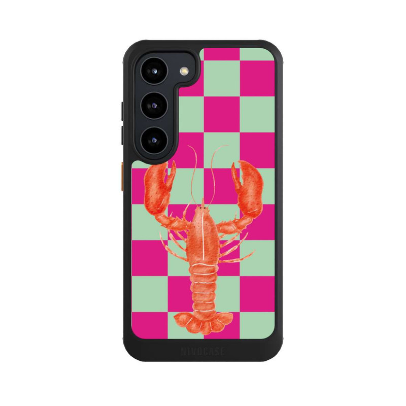 Galaxy S23 NIVOcore Pink Checkers Lobster