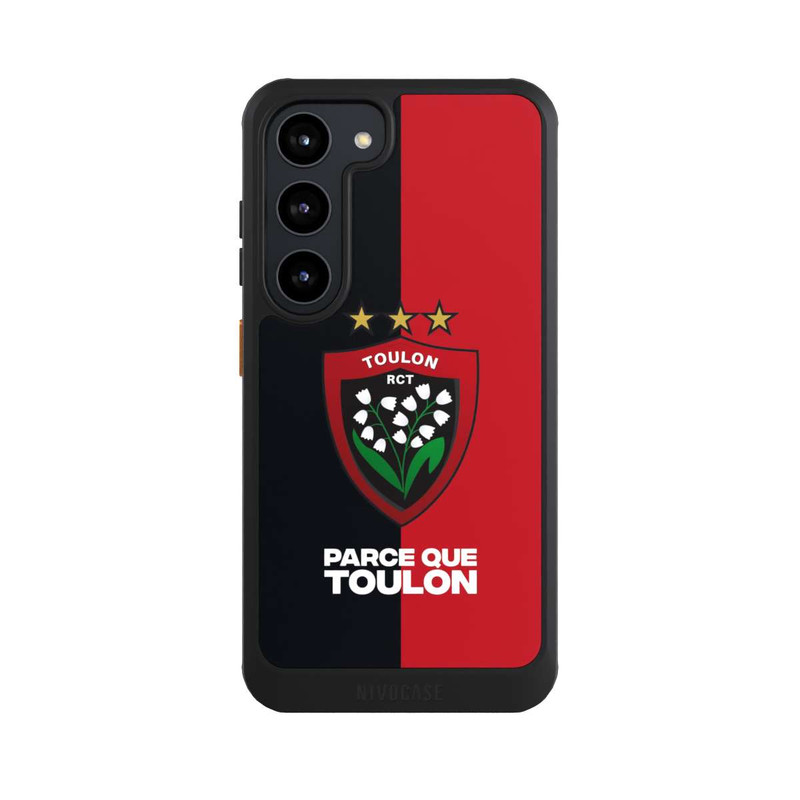 Galaxy S23 NIVOcore RCT Logo Rouge Noir