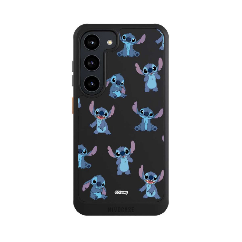 Galaxy S23 NIVOcore Stitch Faces Pattern Transparent