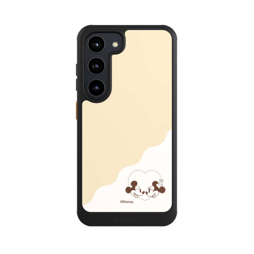 Samsung Galaxy S23 NIVOcore Mickey and Minnie Love Heart Beige