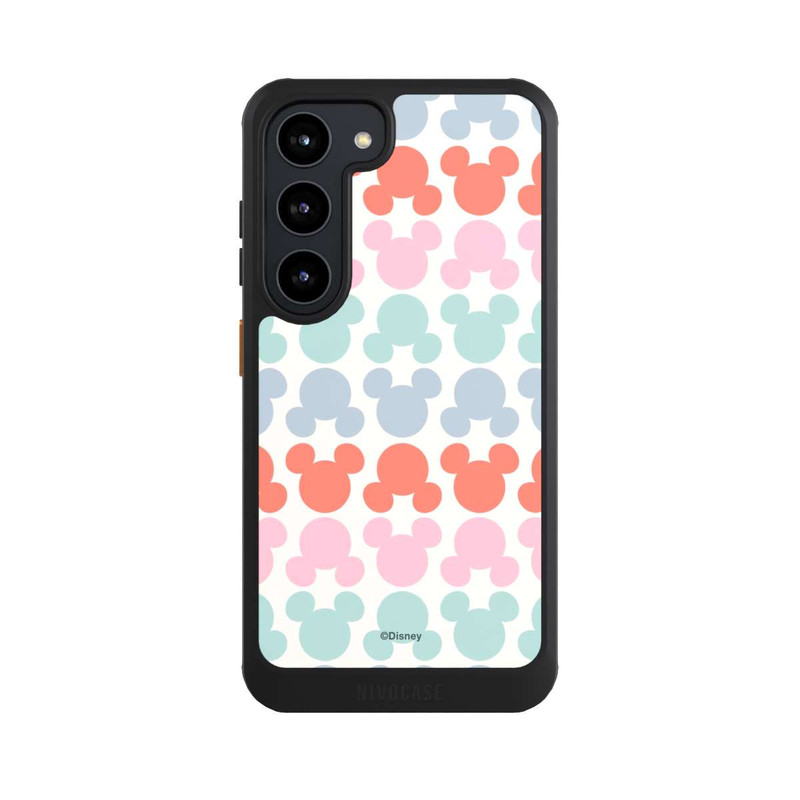 Galaxy S23 NIVOcore Disney Mickey Icon Pattern Red and Pink