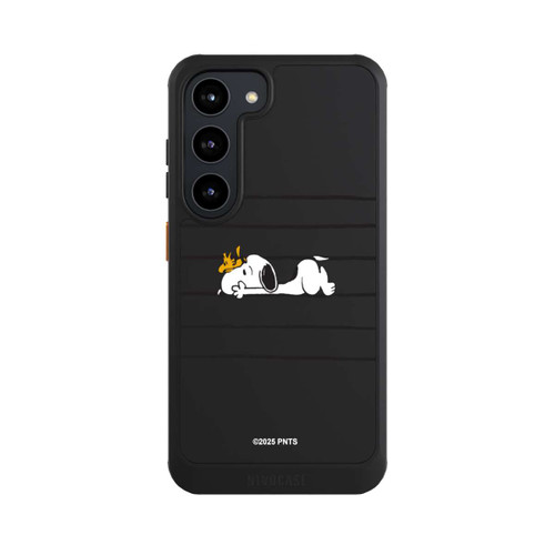 Samsung Galaxy S23 NIVOcore Snoopy Woodstock Streifen Peanuts Transparent