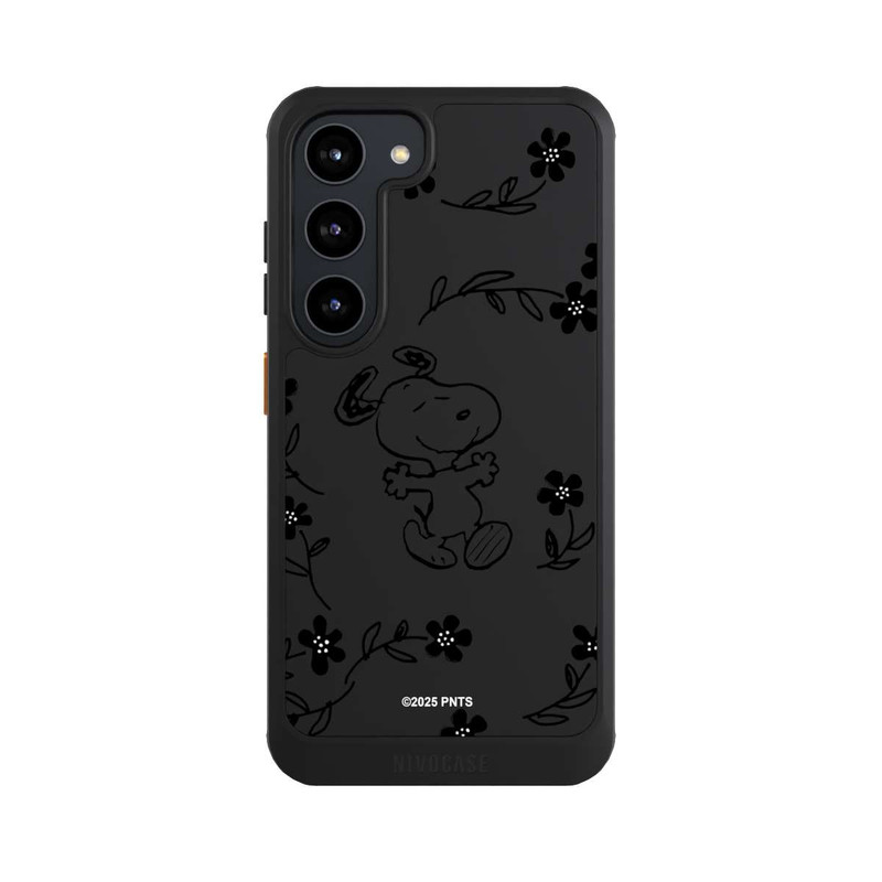 Galaxy S23 NIVOcore Snoopy und Flowers Transparent