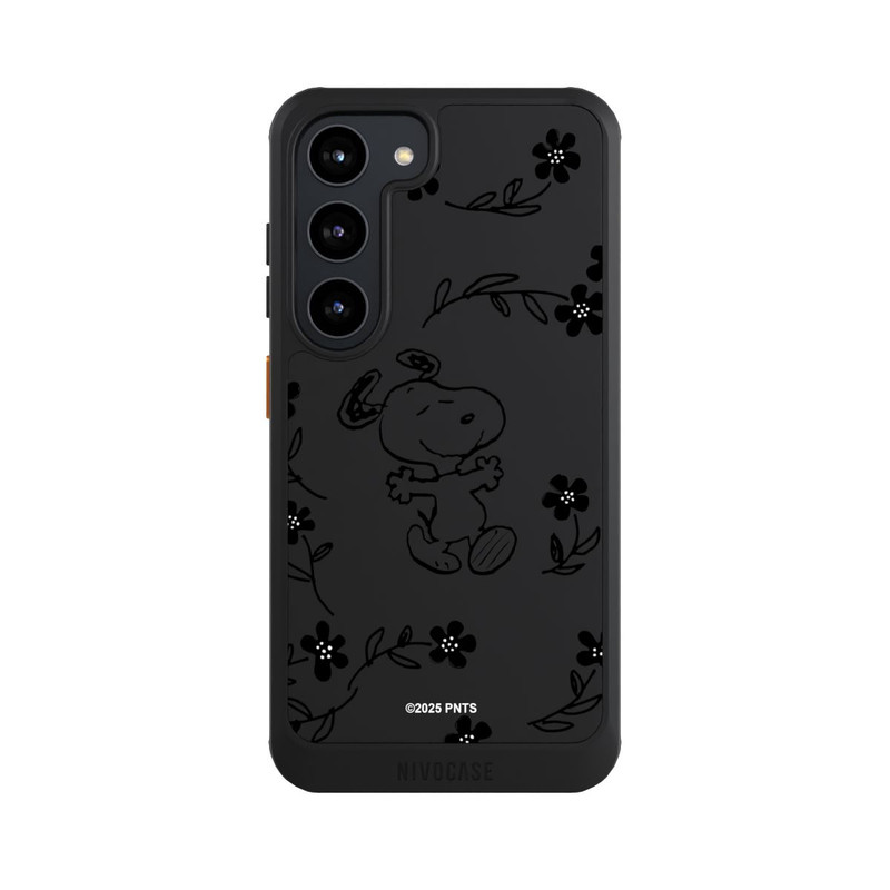 Galaxy S23 NIVOcore Snoopy und Flowers Transparent