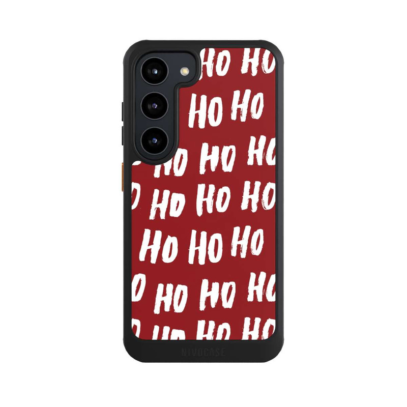 Galaxy S23 NIVOcore Ho Ho Ho Christmas Red Pattern