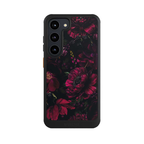 Samsung Galaxy S23 NIVOcore Dunkle Rote Blumen Liebe