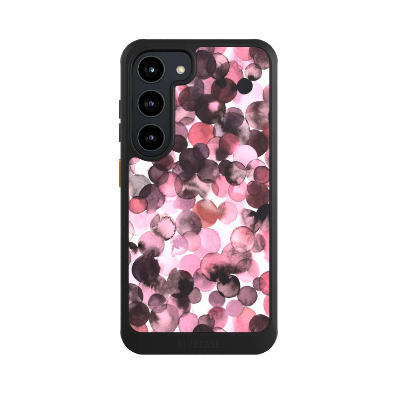 Galaxy S23 NIVOcore Purple Dots Watercolor