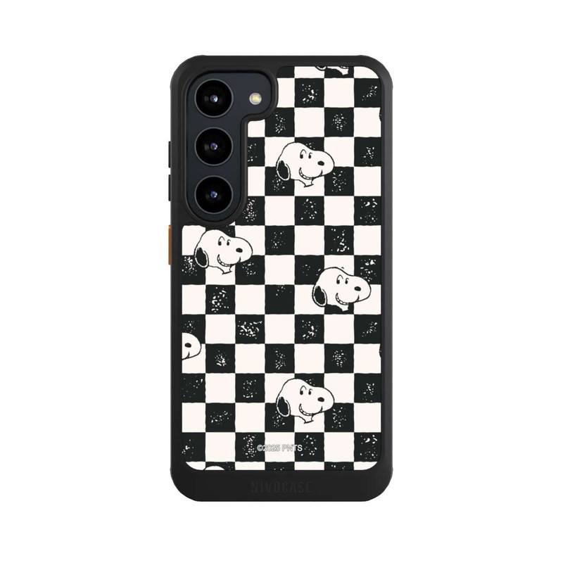 Galaxy S23 NIVOcore Snoopy Heads Checked Pattern