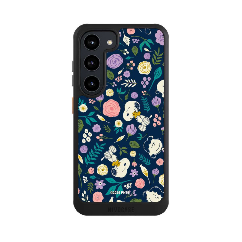 Galaxy S23 NIVOcore Peanuts Dark Flower Pattern