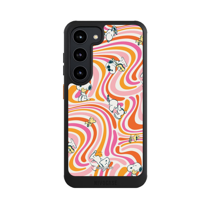 Galaxy S23 NIVOcore Peanuts Hippie Pattern Orange