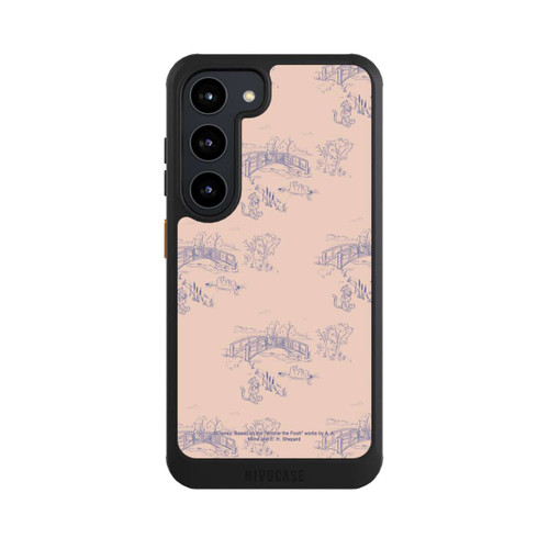 Samsung Galaxy S23 NIVOcore Winnie Puuh Keramik Muster Brücke Pink