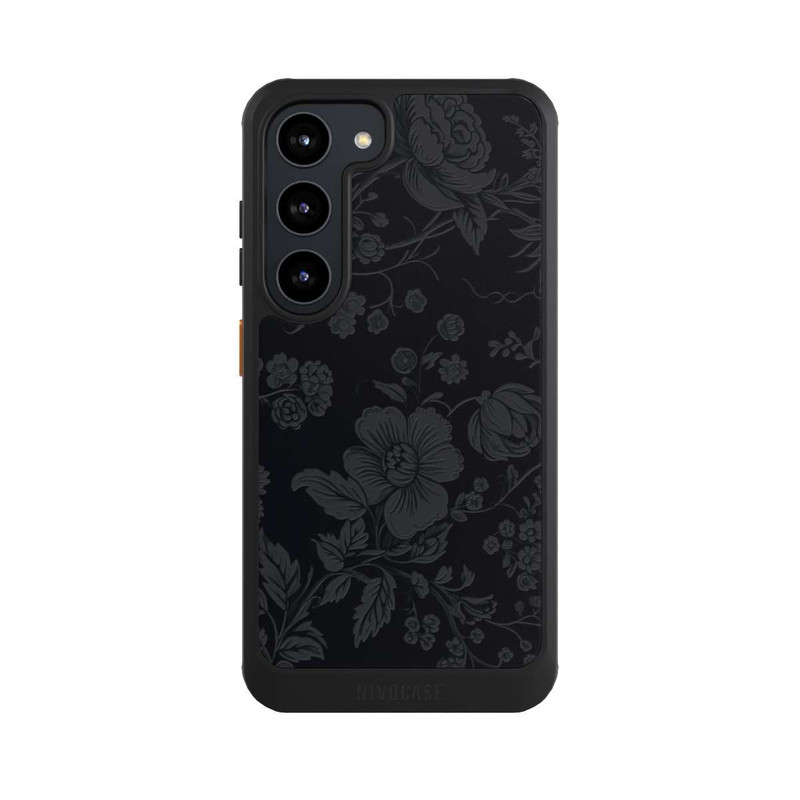 Galaxy S23 NIVOcore Dunkle Blumen Vintageoptik