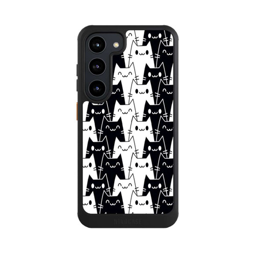 Samsung Galaxy S23 NIVOcore Katzentapete Schwarz Weiß