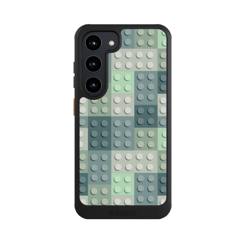 Galaxy S23 NIVOcore Modèle de blocs verts