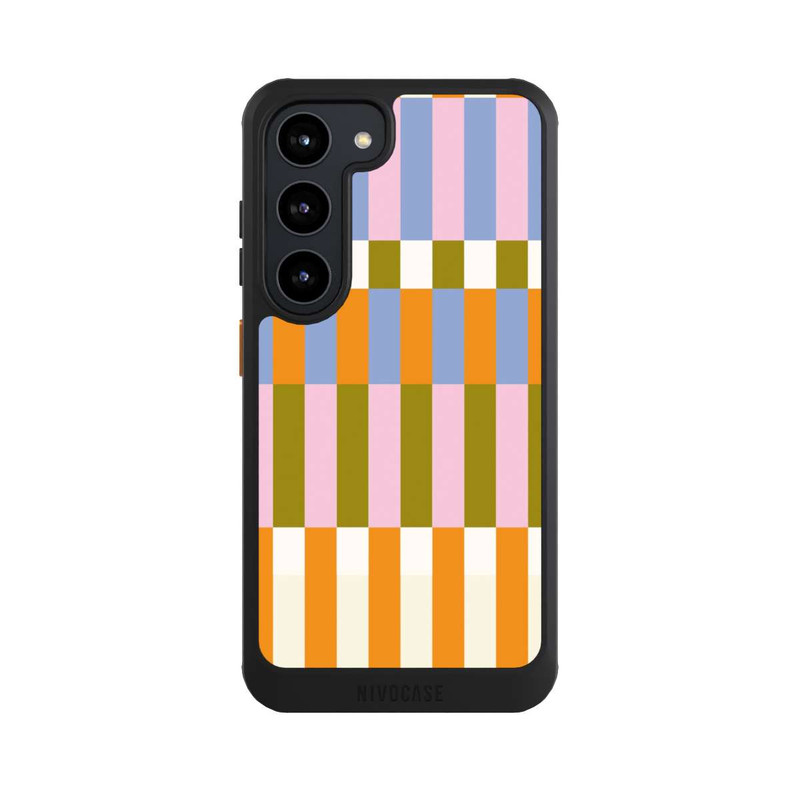 Galaxy S23 NIVOcore Thème à Carreaux Colorés et Audacieux