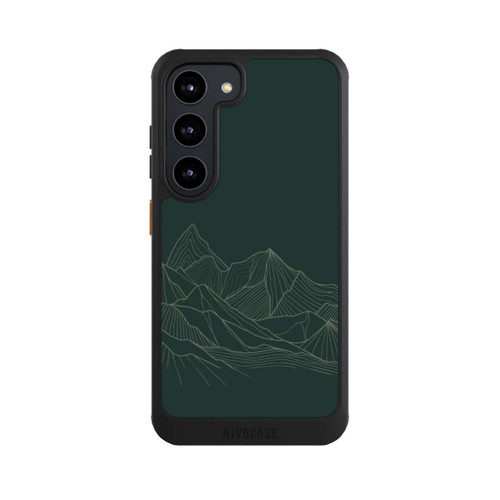 Samsung Galaxy S23 NIVOcore Berg Line Art Grün