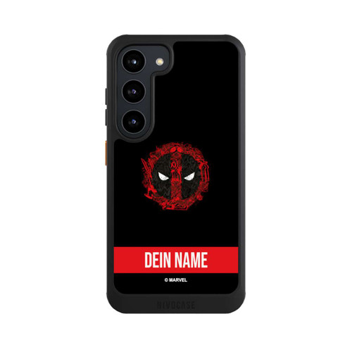 Samsung Galaxy S23 NIVOcore Deadpool Logo Personalisierbar