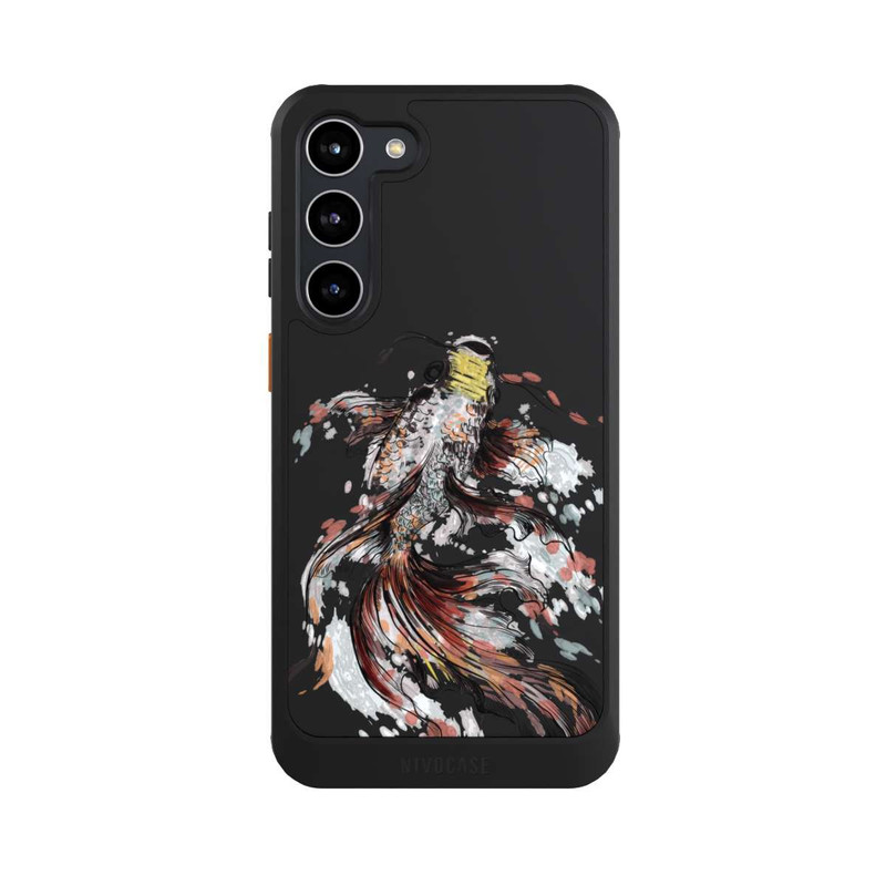 Galaxy S23 + NIVOcore Koi (Watercolor) transparent