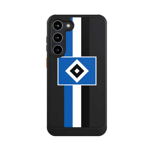 Samsung Galaxy S23+ NIVOcore HSV Streifen - Blau-Weiß-Schwarz - ohne Hintergrund